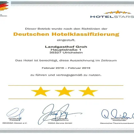 Vendégház Landgasthof Groh Ulrichstein